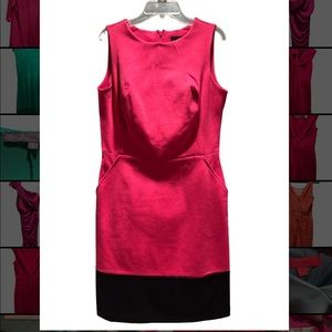Tommy Hilfiger Pink Dress with Black Bottom Stripe